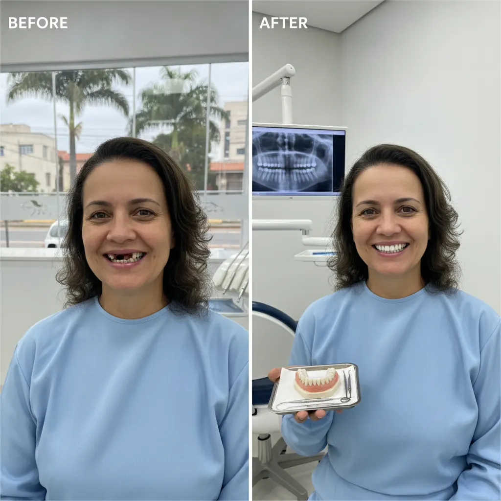 Implante Dentário: Antes e Depois em São Bernardo do Campo